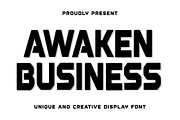 Awaken Business, a Script Font by FreshTypeINK (Thumbnail 1 of 8)