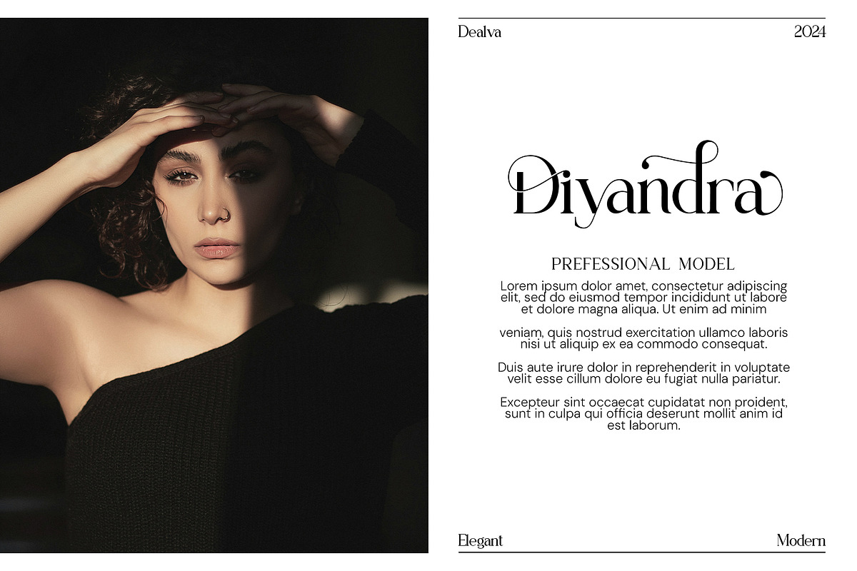 Dealva | Serif Font, a Serif Font by Ermedia Studio (Photo 3 of 12)