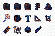 Chrome Liquid Metal Designer icons, a Duotone Icon by Iwanistic (Thumbnail 3 of 7)