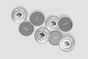 Round Pin Badges Mockup, a Merchandise Mockup by DSNA Mockup (Thumbnail 2 of 6)