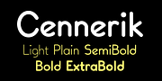 Cennerik, a Sans Serif Font by Ingrimayne Type (Thumbnail 1 of 11)