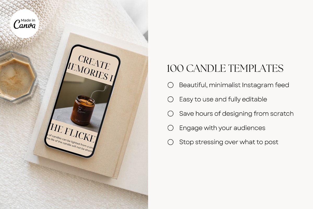 Candle Instagram Post Template, a Social Media Template by ShopRShop (Photo 4 of 10)