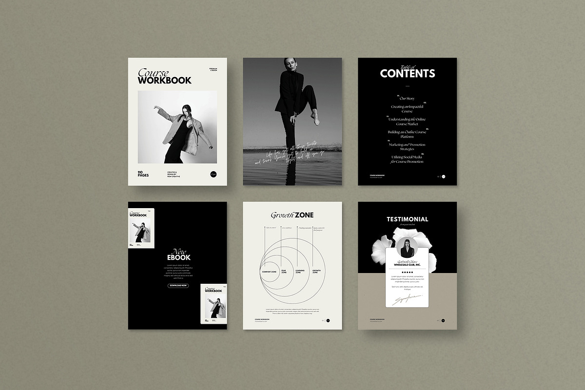 Minimal Ebook Template Canva, a Magazine Template by Row Creative (Photo 5 of 9)