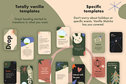 Vanilla Matcha Theme  IG and Canva, a Social Media Template by Cadu's lil Digital Bodega (Thumbnail 4 of 4)