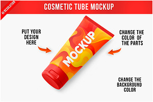 Cosmetic Tube Mockup PSD, a Product Mockup by Bruno's Shop