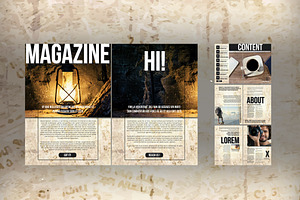 Vintage Magazine Layout