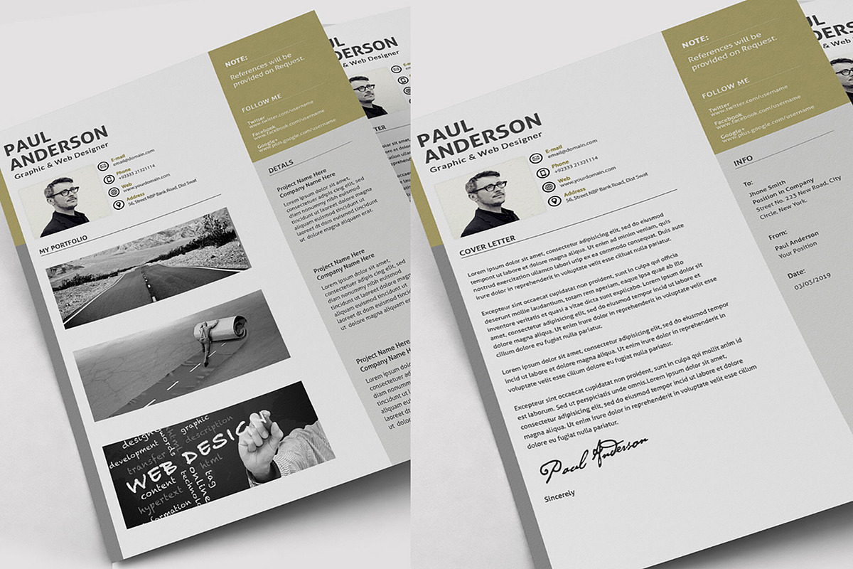 Modern Resume/CV, a Resume Template by Artiverge (Photo 2 of 4)