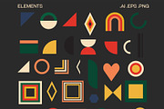Big retro geometric collection, an Object Illustration by Sofico (Thumbnail 8 of 31)