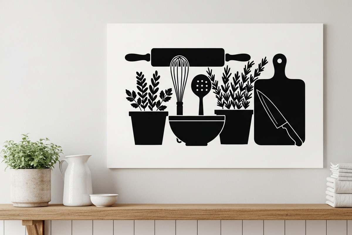 farmhouse kitchen wall decor design, an Illustration by Amazin_art (Photo 20 of 33)
