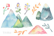 Alpaca, Llama Cactus watercolor set, an Animal Illustration by Vivitta (Thumbnail 5 of 5)