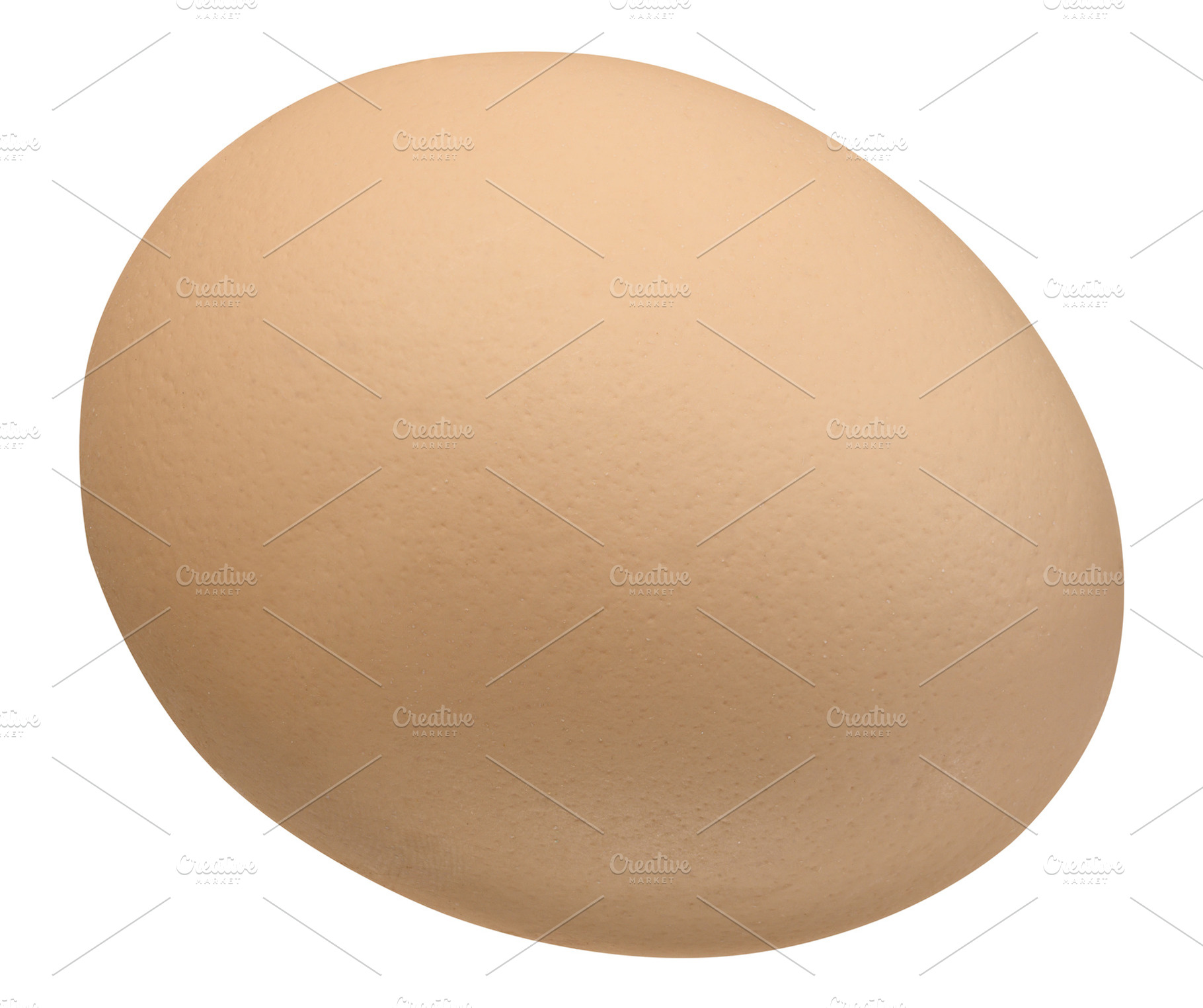 One whole brown chicken egg with textured matte shell, a Food & Drink Photo by ndanko