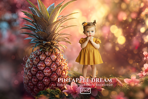 Pineapple Dream Digital Backdrop