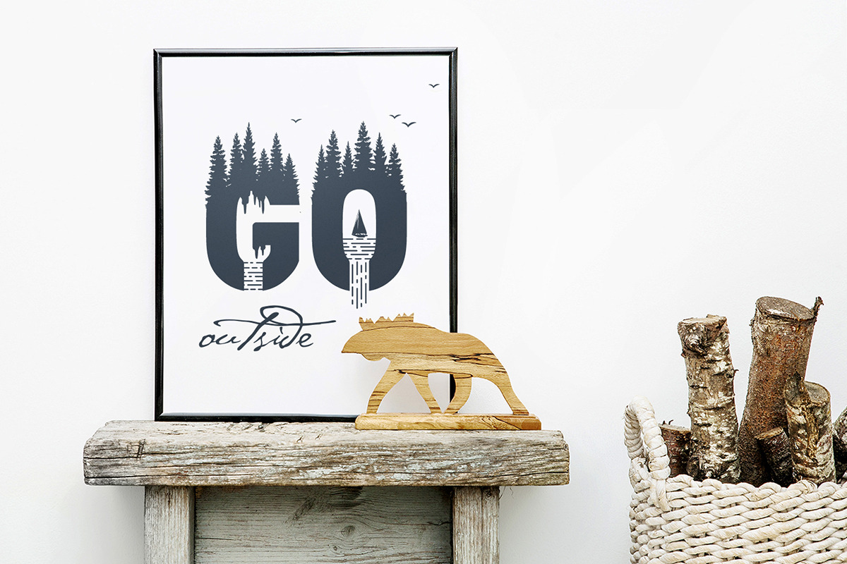 Into The Wild. Double Exposure Font, a Font by Cosmic Store (Photo 13 of 14)