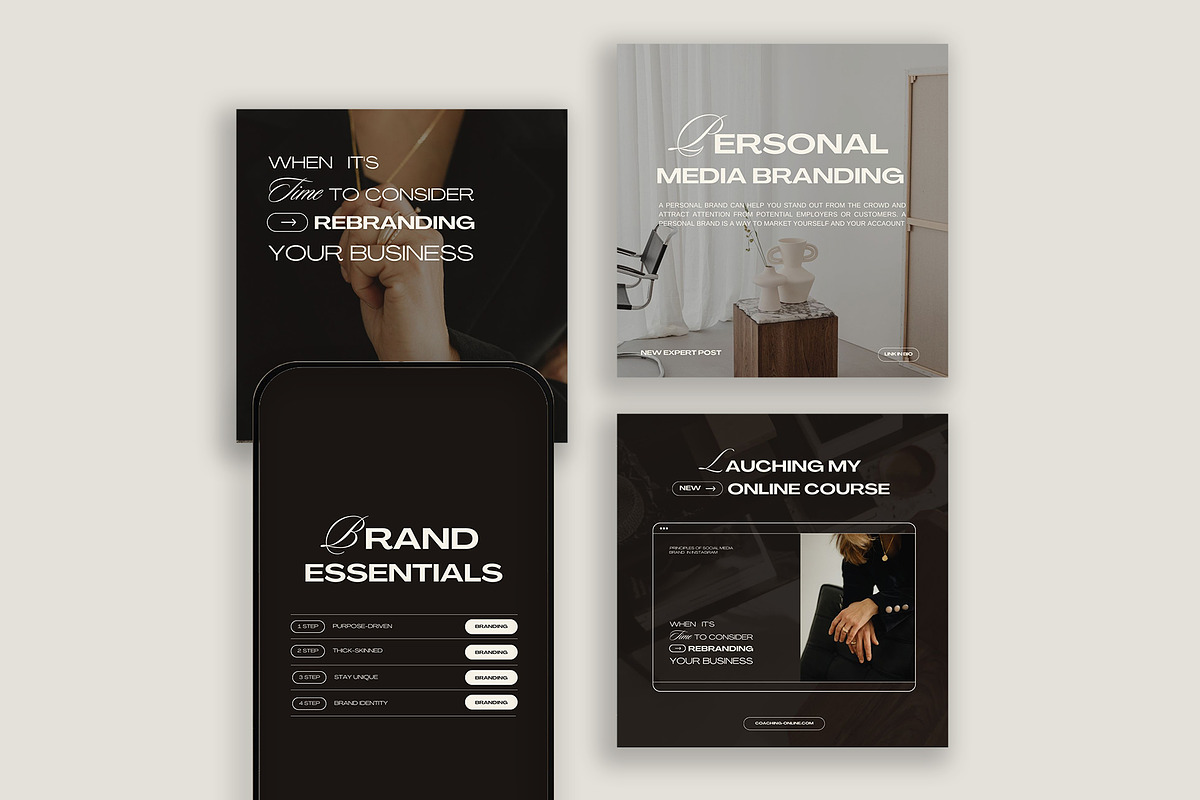 Coaching Instagram Templates Canva Photoshop