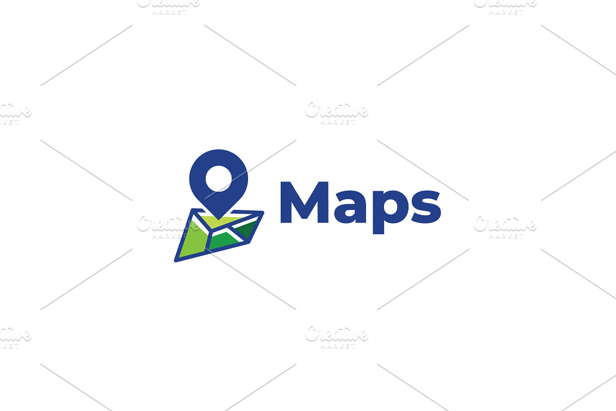 Maps location logo icon vector, a Branding & Logo Template by ...
