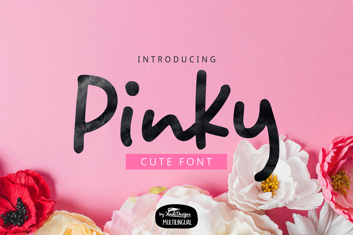 Pinky Font, a Script Font by YandiDesigns (Photo 1 of 4)