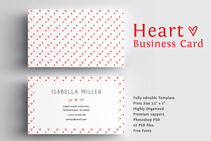 Heart Business Card