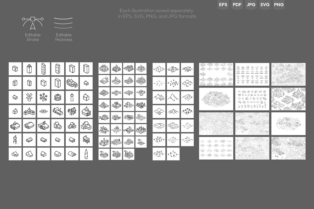 City Districts Icon Pack, an Object Illustration by Ilia Design (Photo 13 of 14)