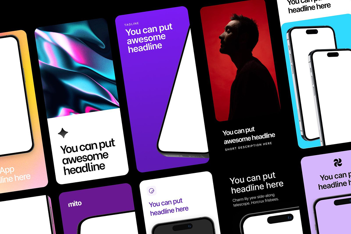 Minto App Store Screenshots, an iPhone Mockup by DjectStudio (Photo 2 of 4)