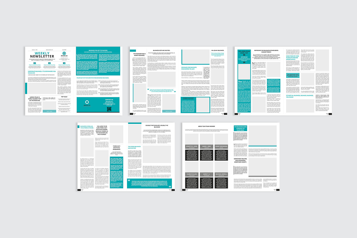 Newsletter, a Stationery Template by Amit Debnath (Photo 7 of 7)