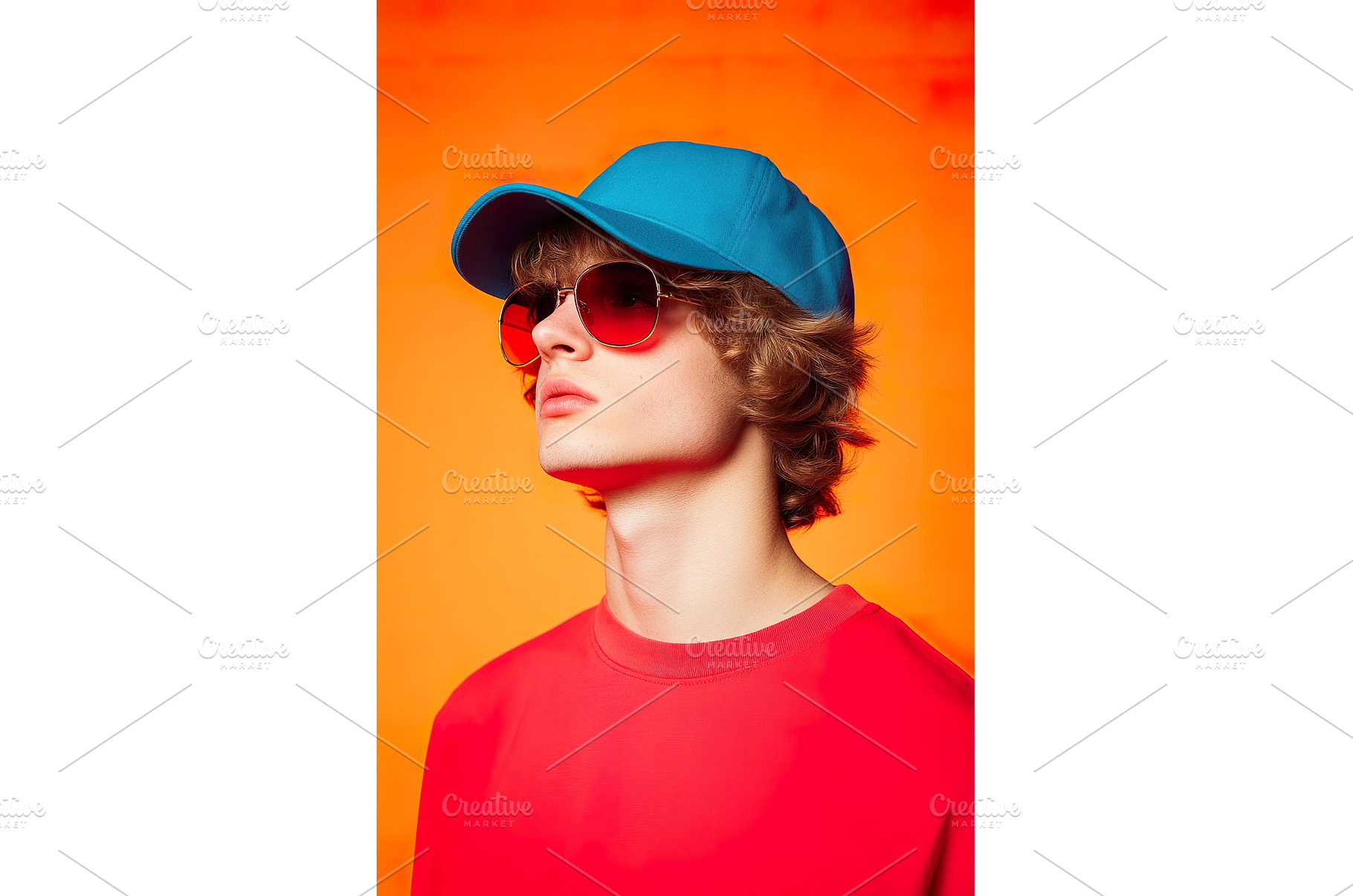Young Gen Z male wearing blue cap, a Person Photo by Lermont51