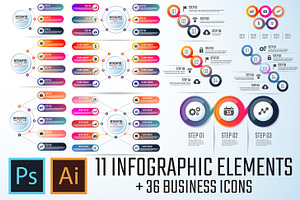 Circle Infographics Template Vol.5