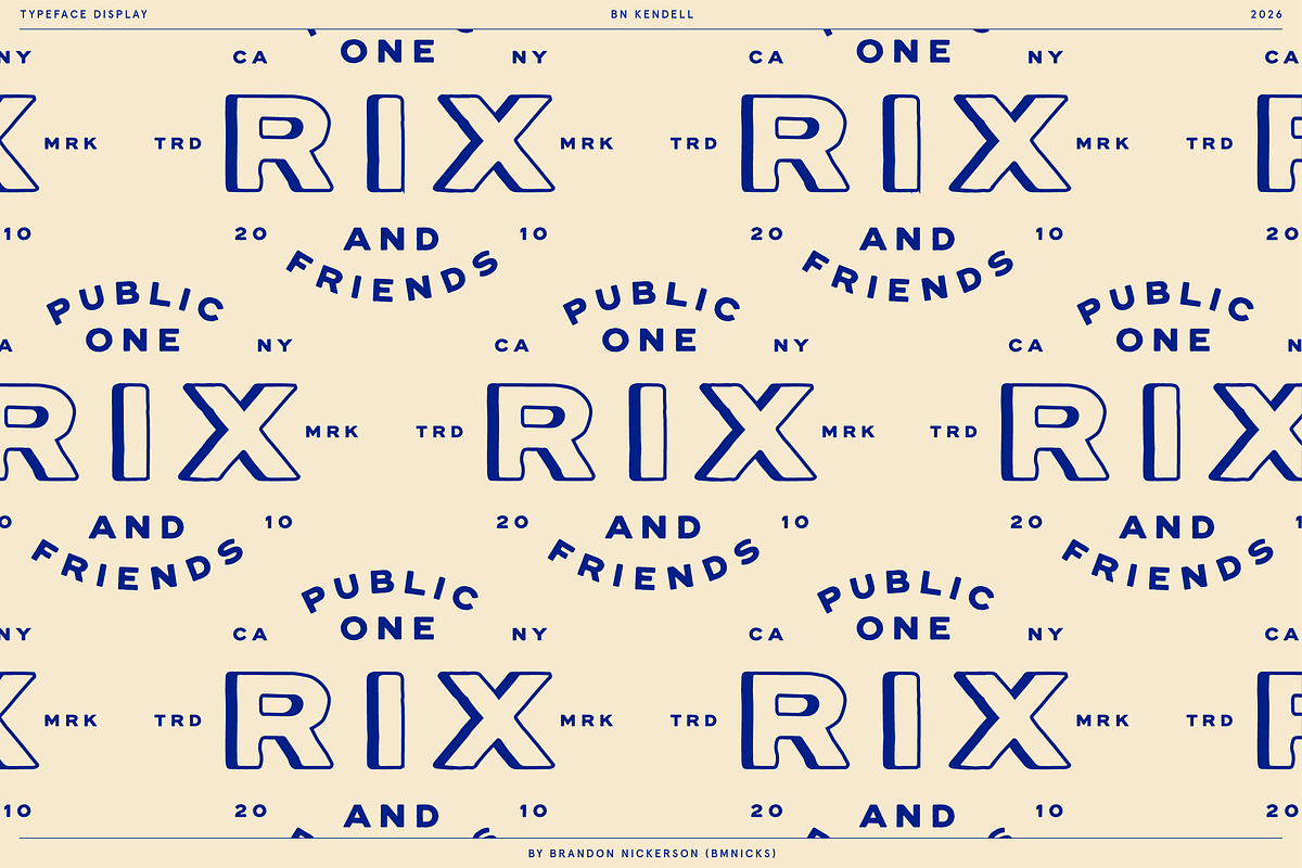 BN Kendell + Extras, a Sans Serif Font by Bnick (Photo 5 of 12)