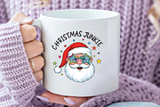 Retro Christmas Junkie Santa PNG, an Illustration by Daily.Designs (Thumbnail 4 of 5)