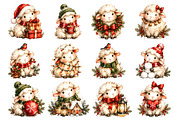 Watercolor Christmas sheep PNG, a Decorative Illustration by dashtik (Thumbnail 6 of 8)