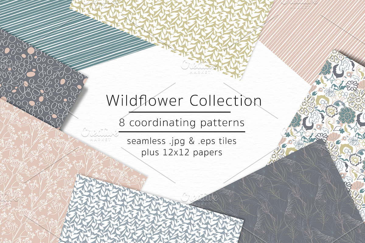 Wildflowers - vector and jpgs