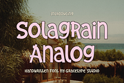 Solagrain Analog | Handwritten Font, a Handwritten Font by gracetype_studio (Thumbnail 1 of 12)