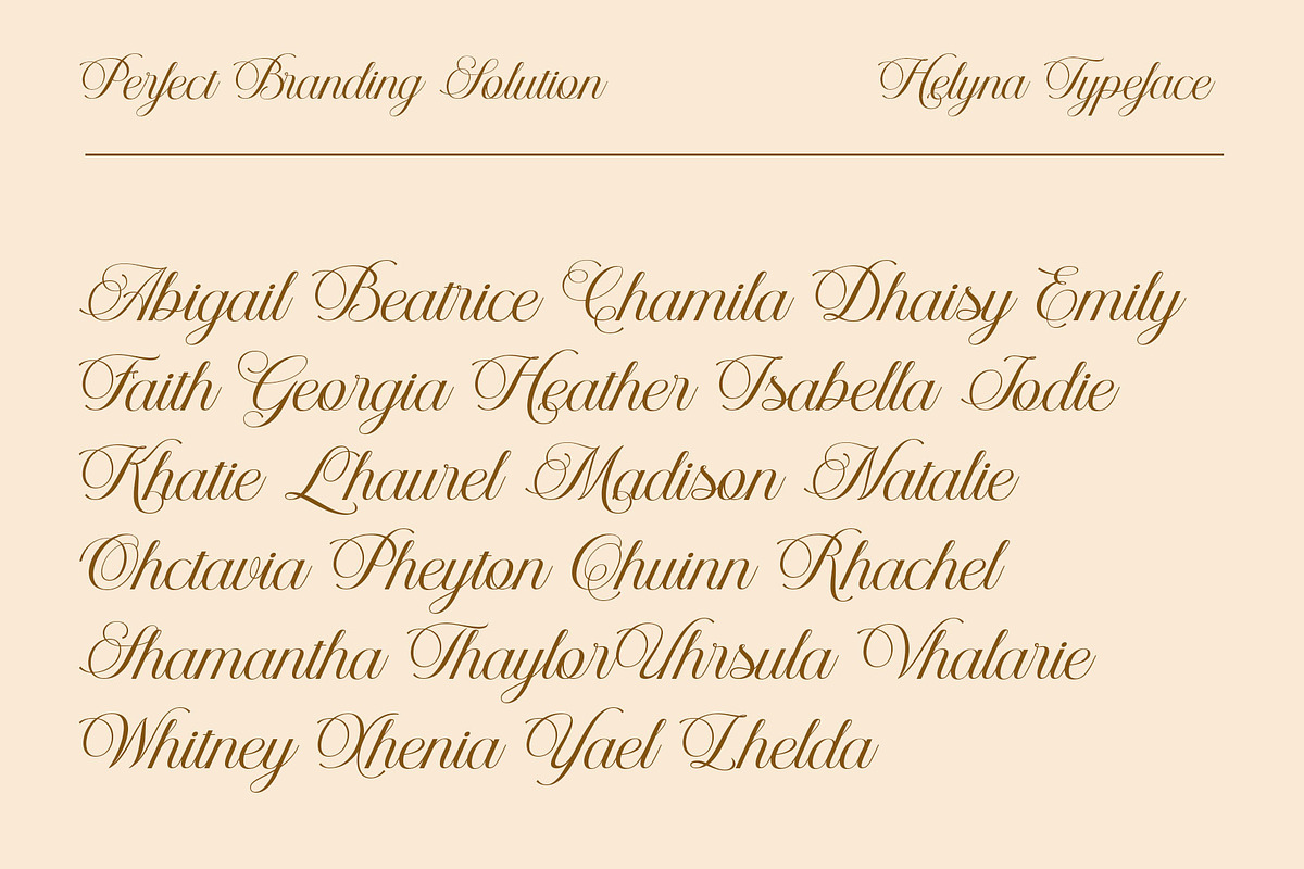Helyna Elegant Script Font, a Script Font by RantautypeStudio (Photo 15 of 19)
