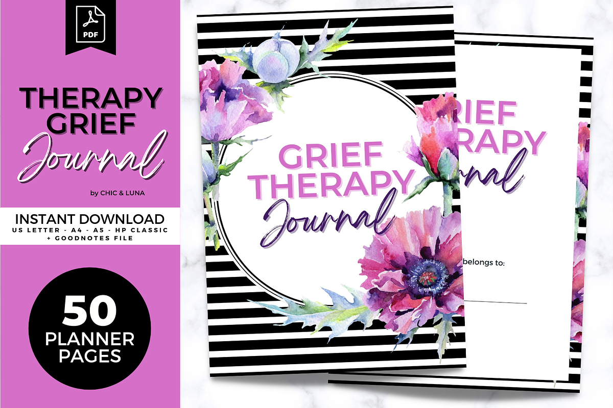 Grief Therapy Journal - Printable