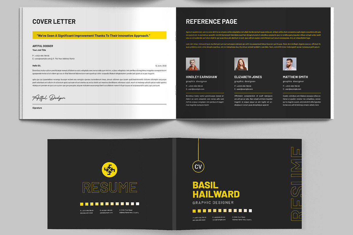 Resume Booklet Design Layout, a Resume Template by MightyDesign (Photo 6 of 9)