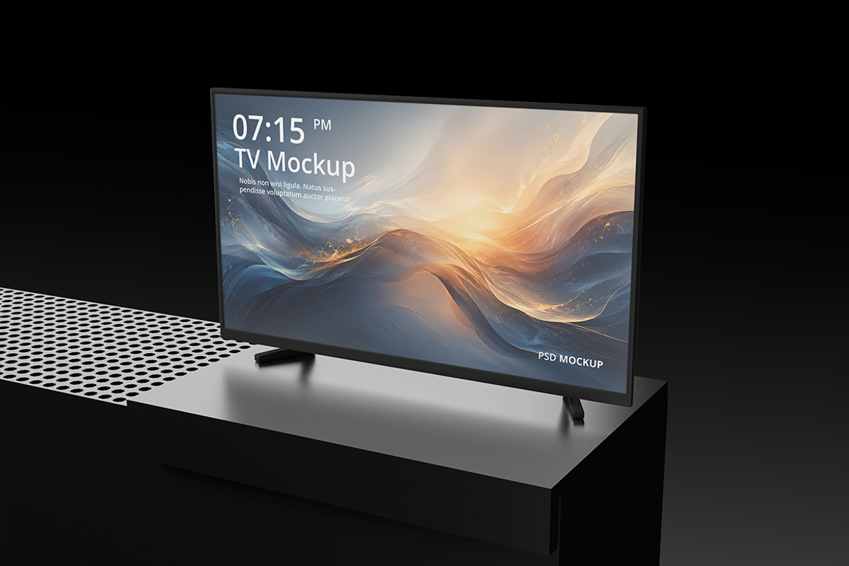 Smart TV Mockup for Digital Screen, a Mac Mockup by My Code Std (Photo 5 of 5)