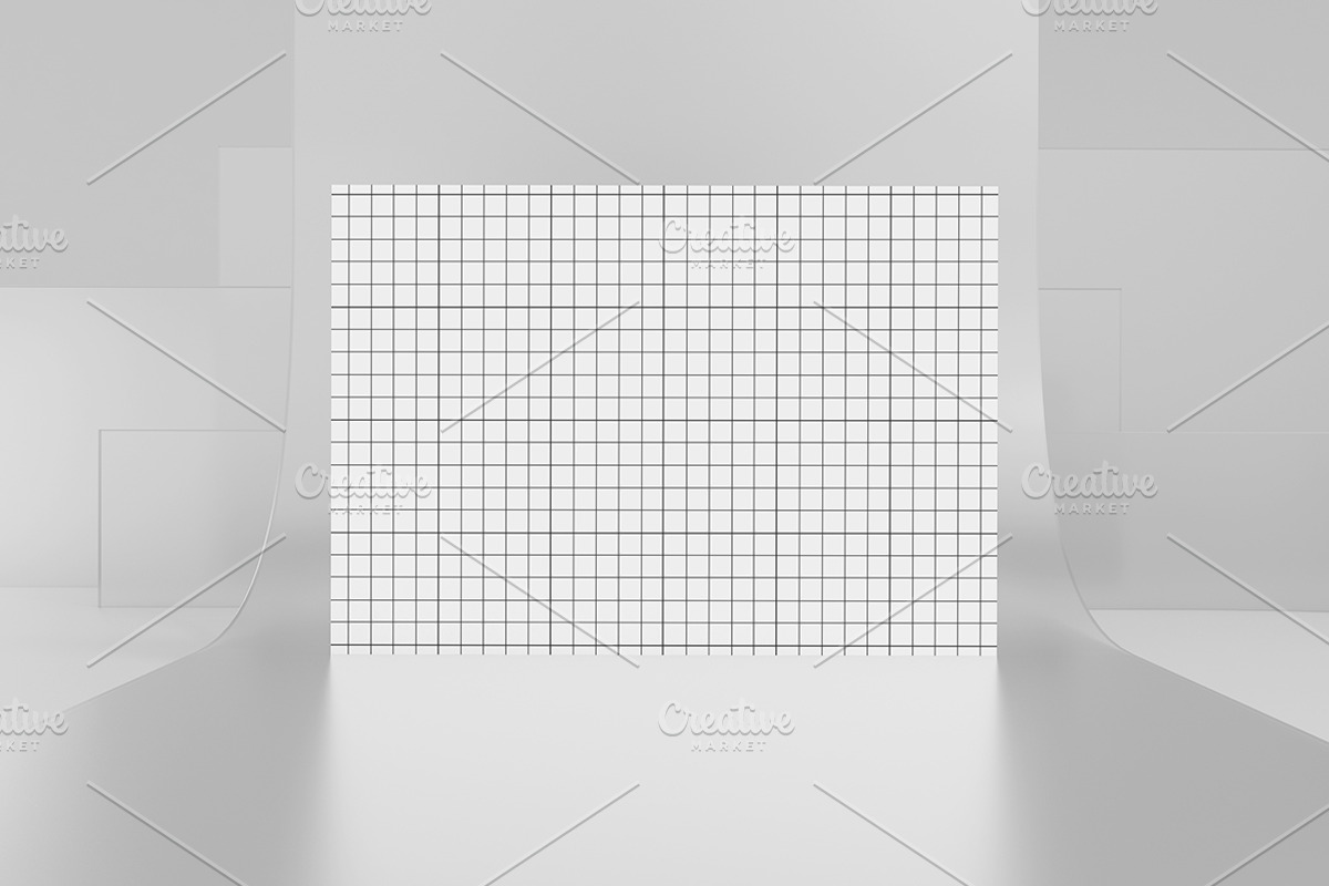 Flyer On Glass Mockup, an Advertising Mockup by Qaleb Studio (Photo 1 of 2)
