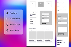 Information Technology Wireframe Web