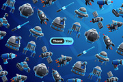 Space Stuff 3D Icons, an Object 3D Model by Rakata Studio (Thumbnail 6 of 7)
