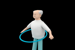 Senior man character, a Person Illustration by Artem Varnitsin