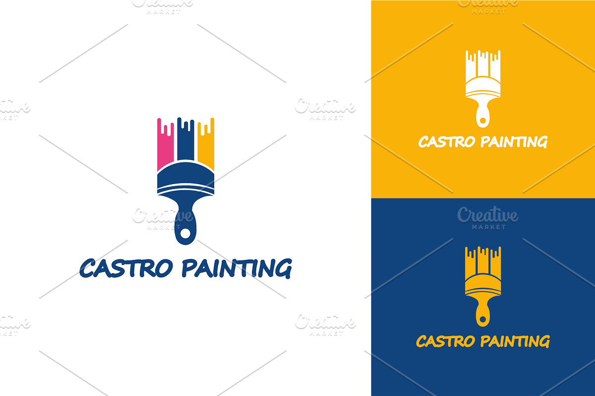 Castro Painting Logo, a Branding & Logo Template by zaqilogo