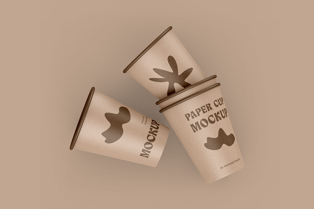 Kraft Paper Cup Mockup Set, a Cups & Container Mockup by Mockups Expert (Photo 4 of 5)