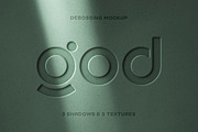 Debossing Logo Mockup, a Mockup by Design Squad (Thumbnail 1 of 5)