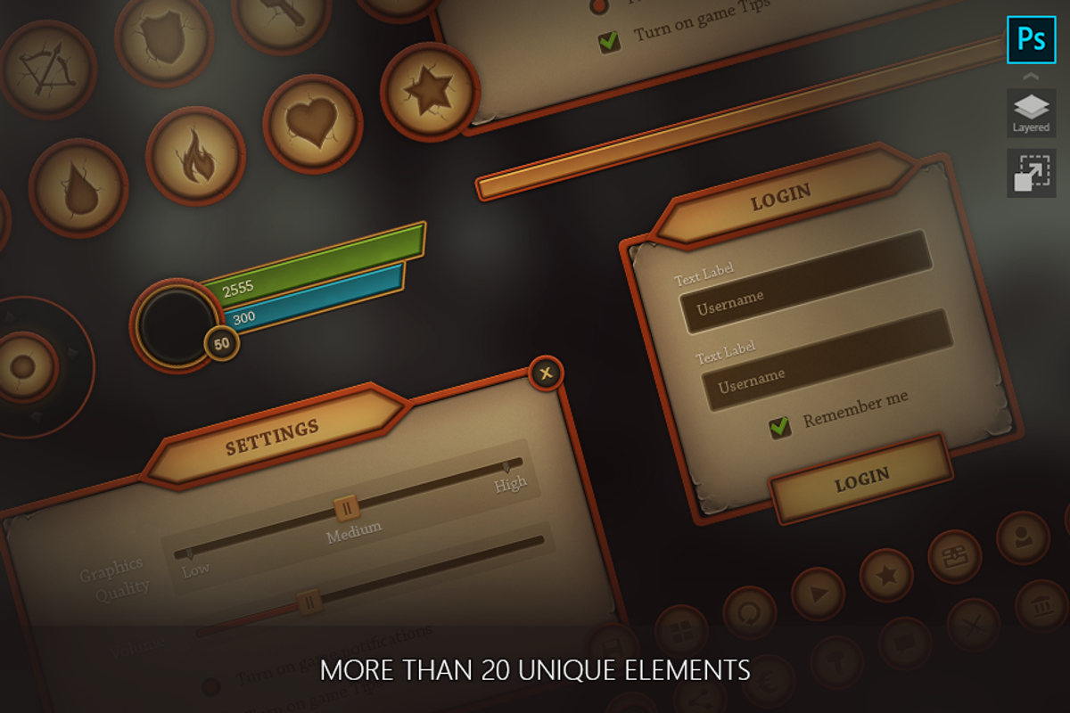 Orange Mobile UI, a Graphic by EvilSystem (Photo 1 of 4)