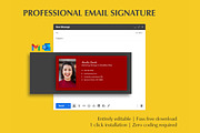 Creative Email Signature Template, a Social Media Template by Career Canvas (Thumbnail 1 of 4)