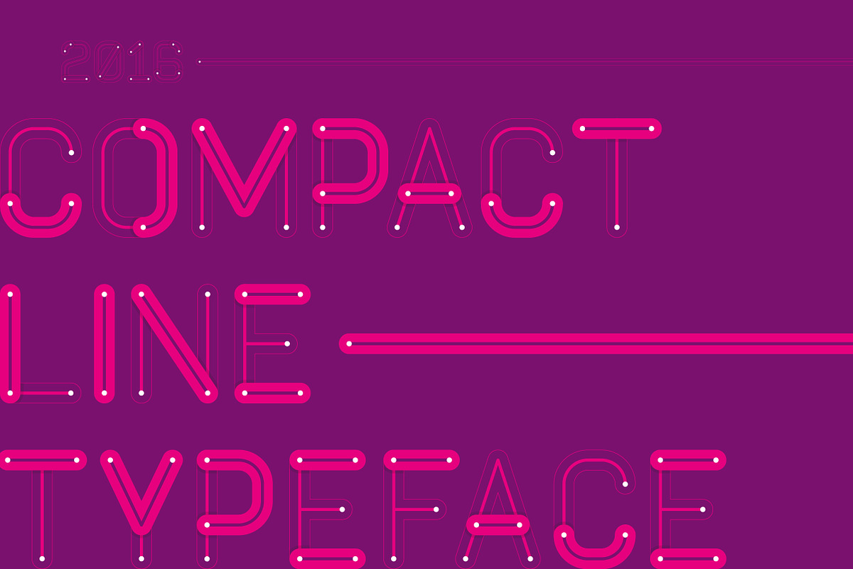 Compact Line Typeface