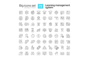 Learning management system linear, an Icon by IMG Visuals