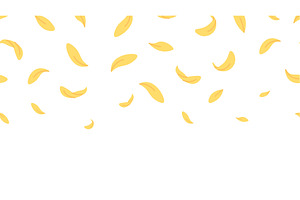Yellow falling petals. Flower petal