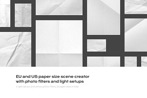 Wrinkle Paper Mockup Branding Bundle