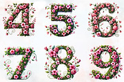 Watercolor Floral Alphabet Clipart, an Illustration by RobertsArt (Thumbnail 5 of 7)