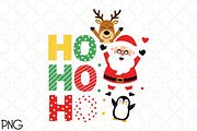 Ho Ho Ho Christmas PNG, an Illustration by Black Bird Studio (Thumbnail 1 of 4)